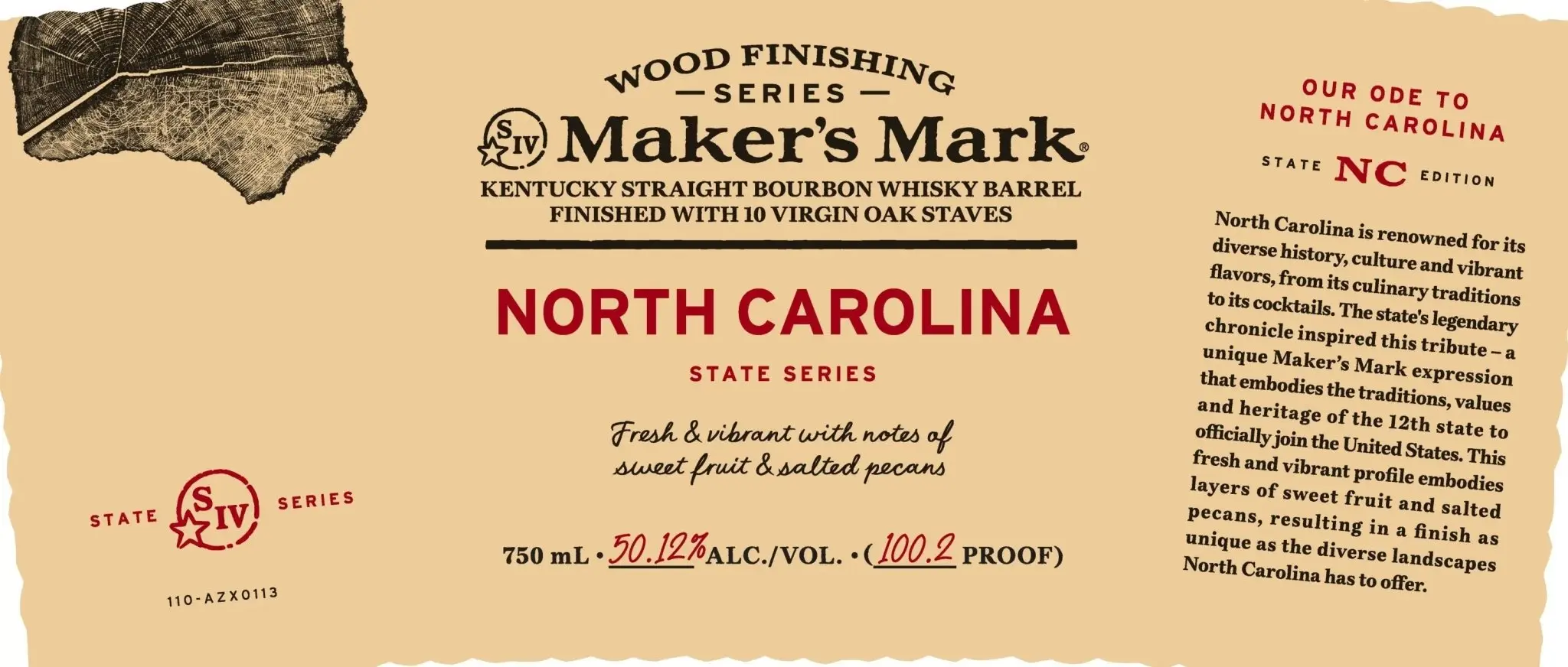 Maker’s Mark Wood Finishing Series North Carolina State Edition 750ml