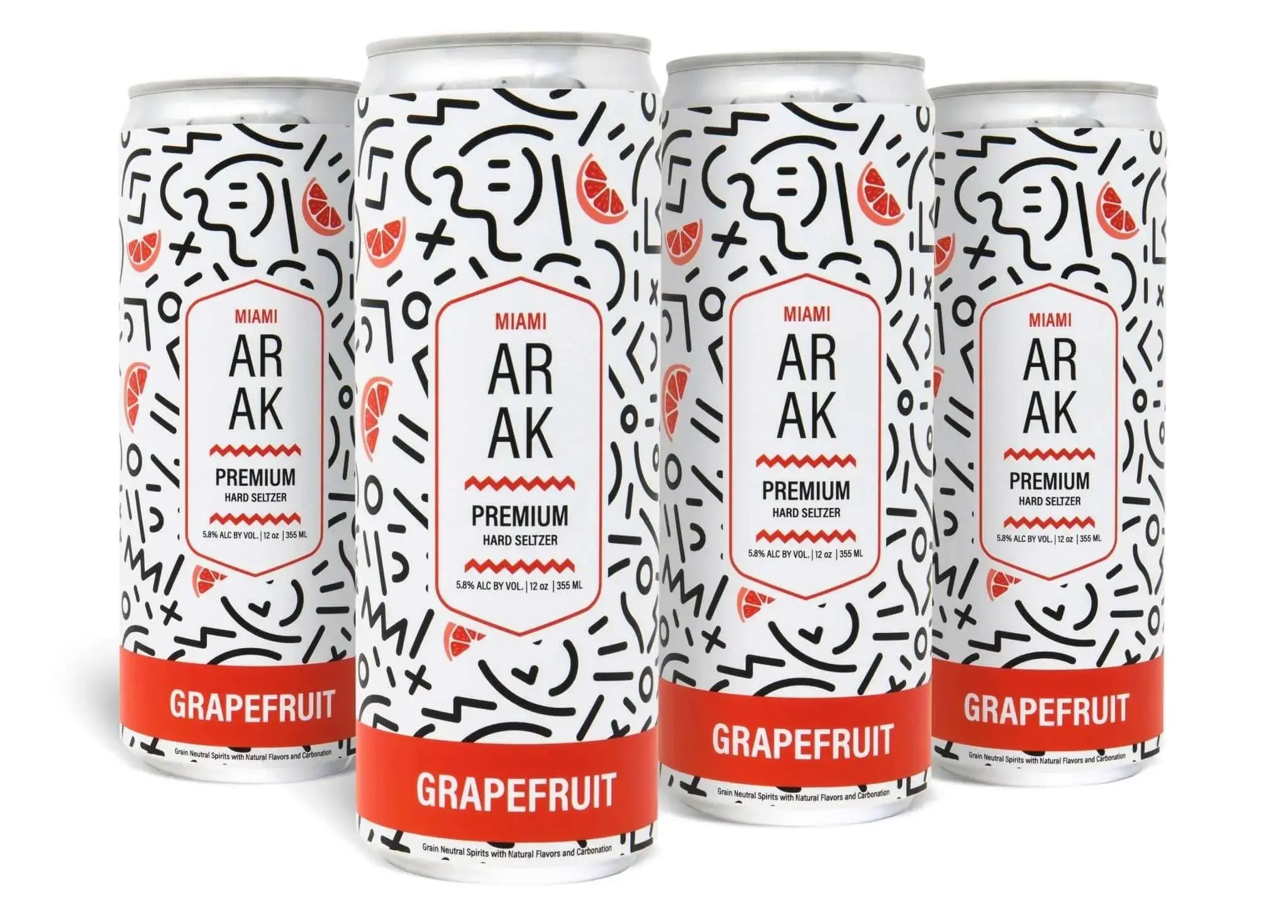 Miami Arak Grapefruit Seltzer