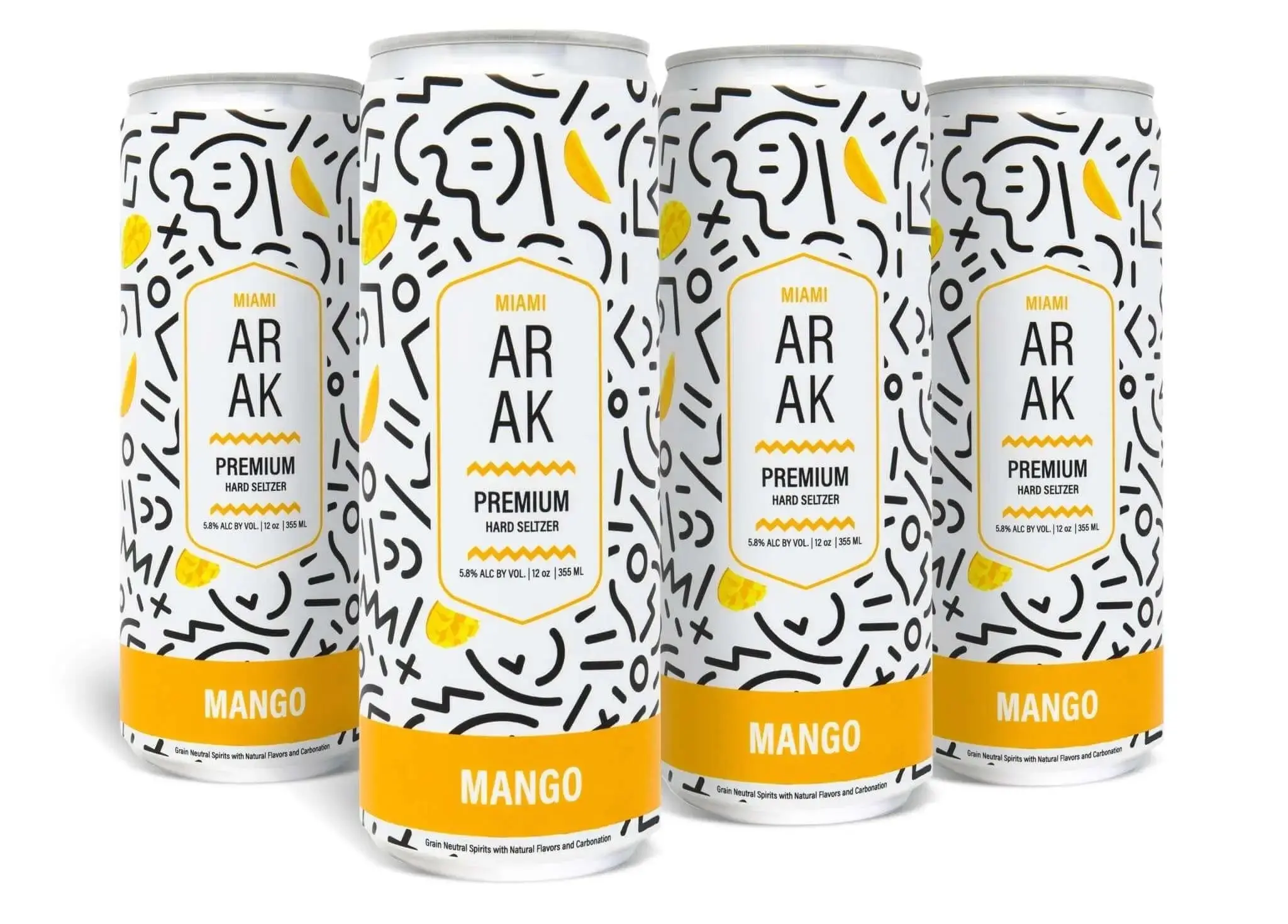 Miami Arak Mango Seltzer