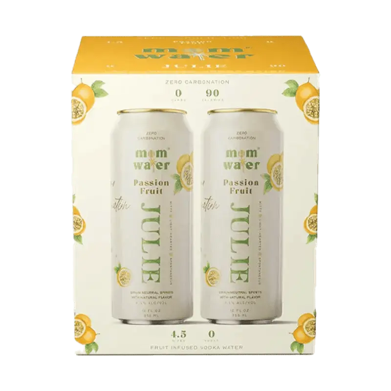Mom Water Julie - Passion Fruit Cocktail 12.oz 4 Pack