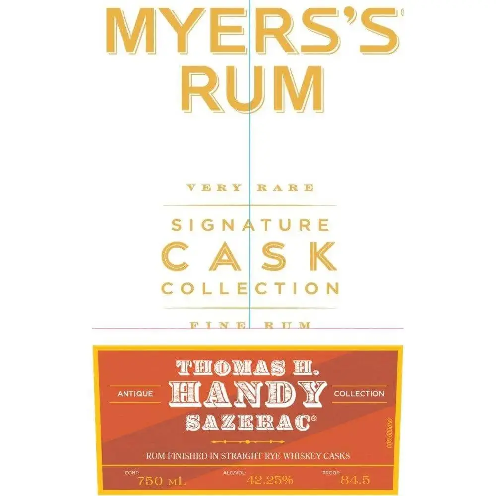 Myers’s Rum Signature Cask Collection - Thomas H. Handy Sazerac Barrel - Image 2