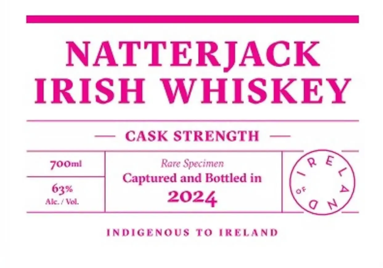 Natterjack Cask Strength Irish Whiskey 700ml