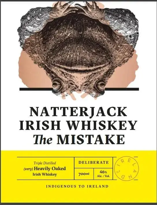 Natterjack Irish Whiskey The Mistake - Heavily Oaked 700ml 46% ABV
