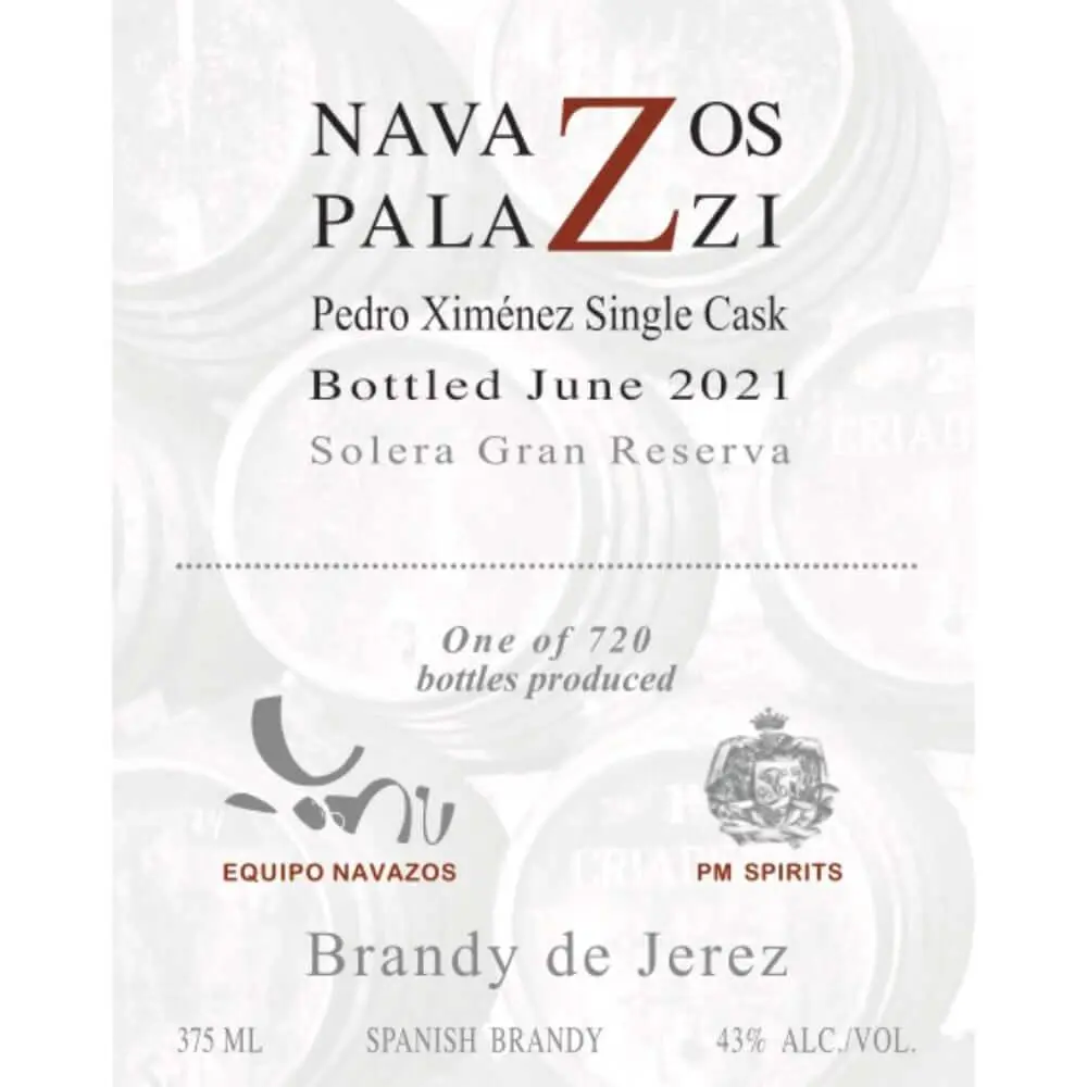 Navazos Palazzi Pedro Ximénez Single Cask 2021