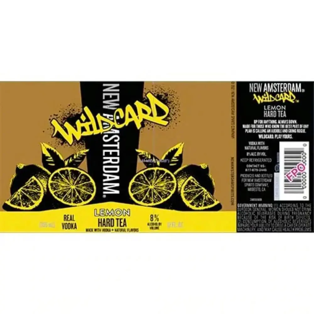 New Amsterdam Wildcard Lemon Hard Tea 4PK - Image 2