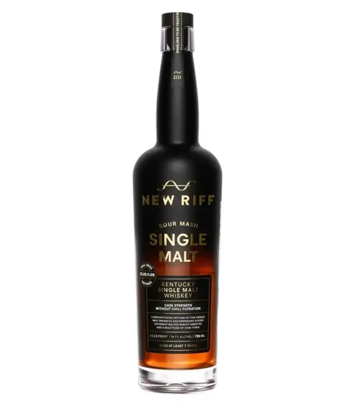 New Riff Cask Strength Sour Mash Kentucky Single Malt Whiskey 750mL