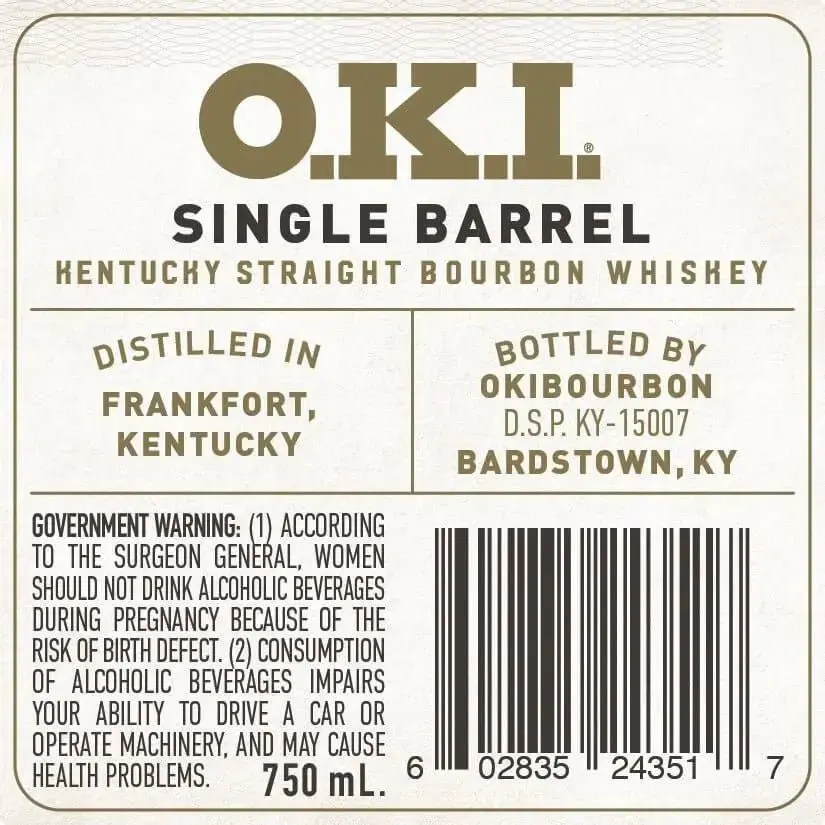 O.K.I. 16-Year Aged Single Barrel Kentucky Straight Bourbon Whiskey - Image 3