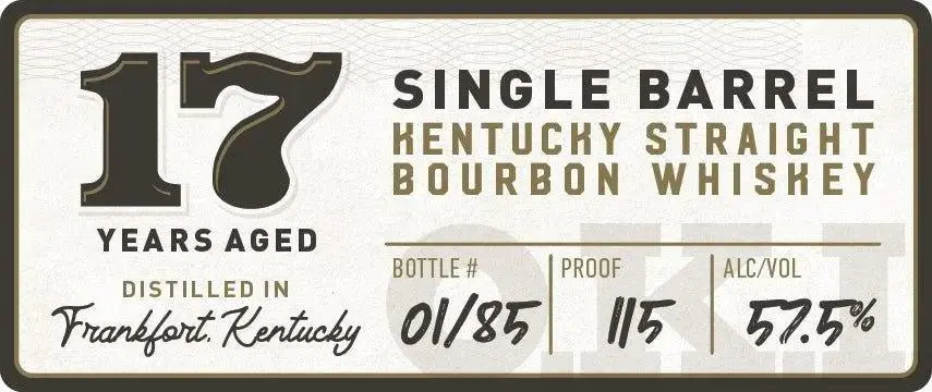 O.K.I. 17-Year Aged Single Barrel Kentucky Straight Bourbon Whiskey - Image 2