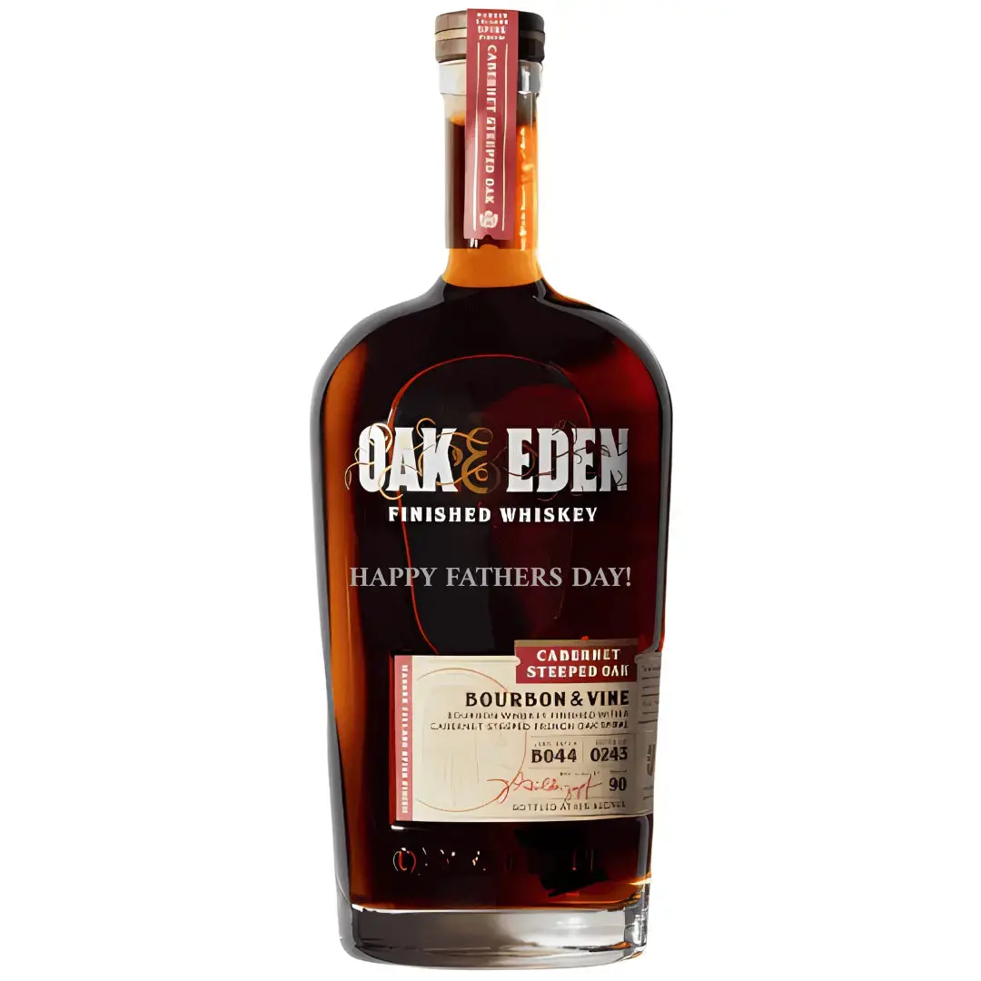 Oak & Eden Bourbon & Vine – “Happy Father’s Day!” Engraved Bottle 2025