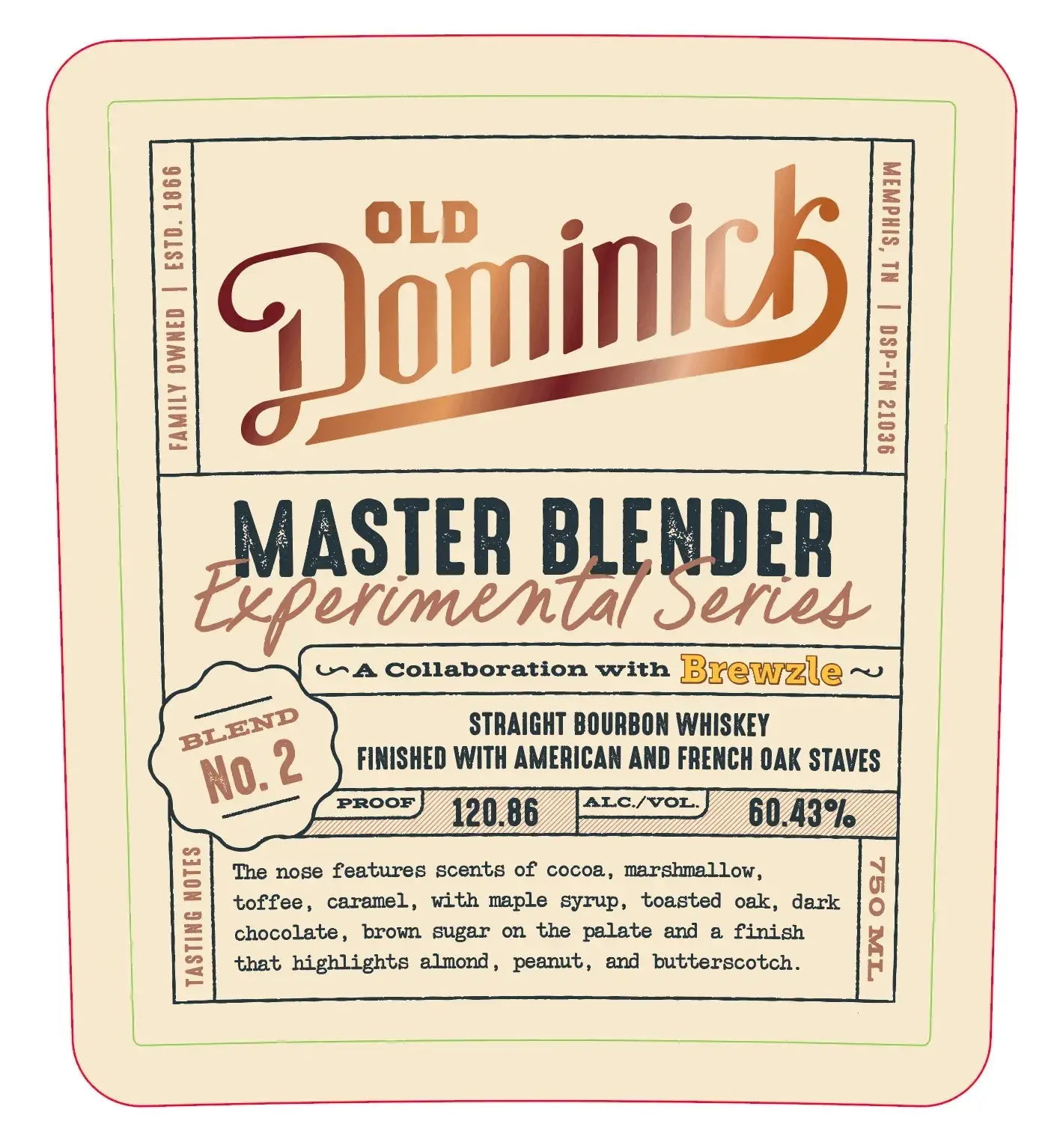 Old Dominick Master Blender Experimental Series Blend No. 2