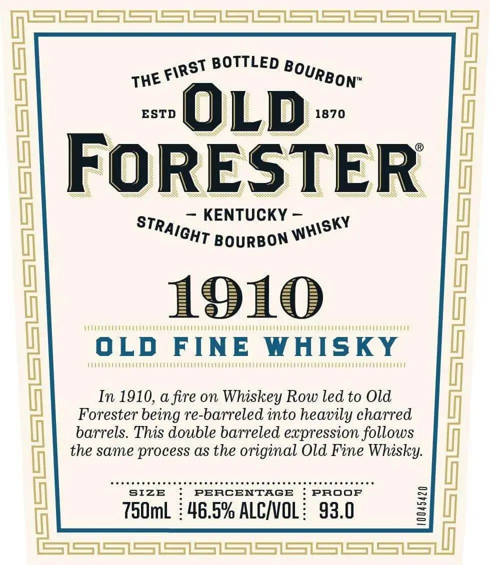 Old Forester 1910 Old Fine Whisky