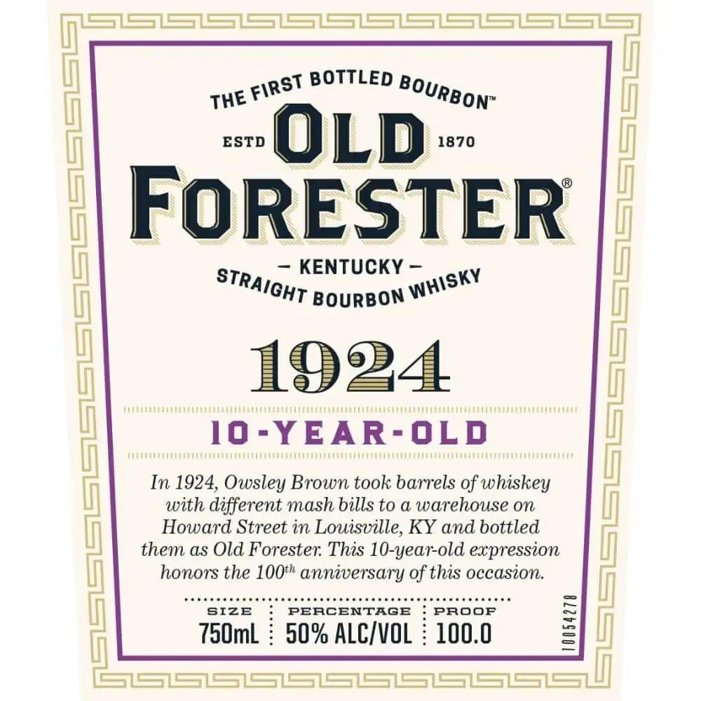 Old Forester 1924 10 Year Old Straight Bourbon - Image 2