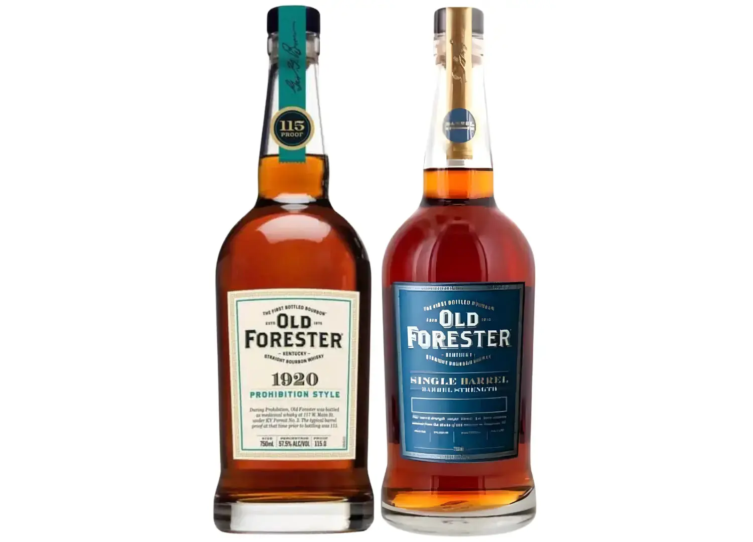Old Forester Roaring 20's Bundle: Old Forester Single Barrel Bourbon "Some Like It Neat" and Old Forester 1920 Prohibition Style