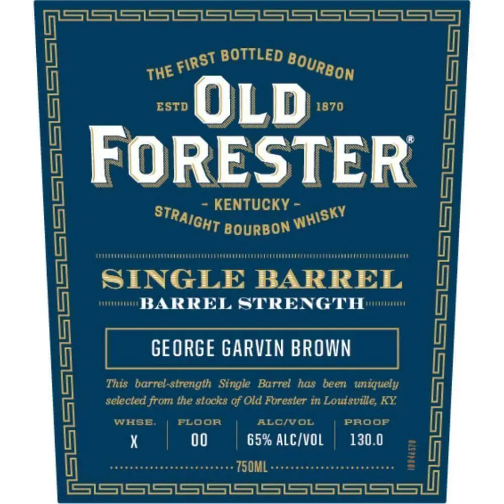 Old Forester Single Barrel Barrel Strength