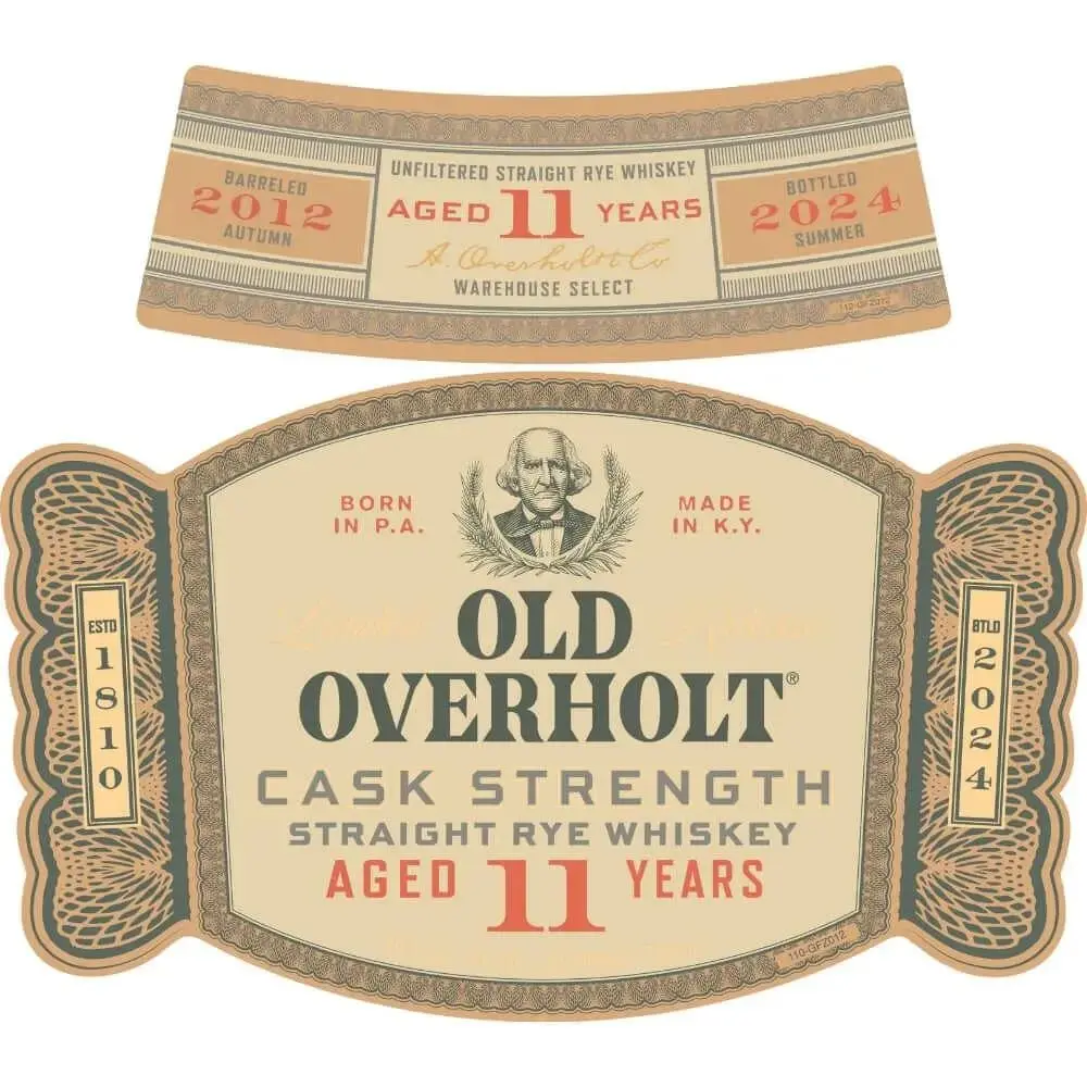 Old Overholt 11 Year Old Cask Strength Straight Rye - Image 2
