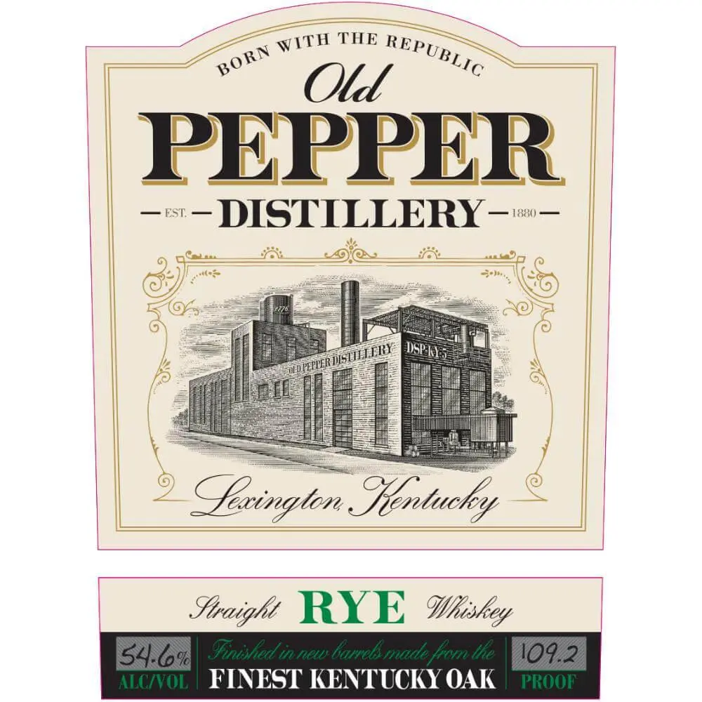 Old Pepper Finest Kentucky Oak Straight Rye Whiskey - Image 2