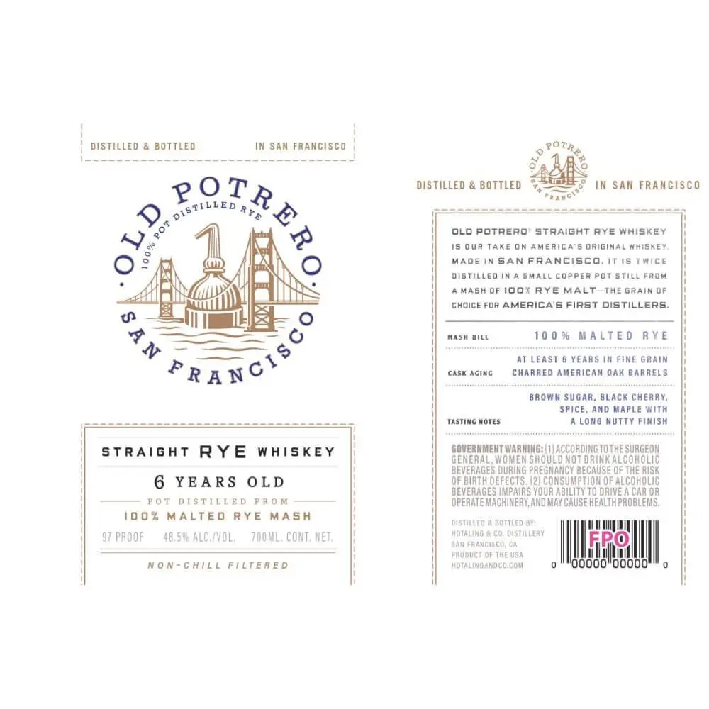 Old Potrero 6 Year Straight Rye Whiskey - Image 2