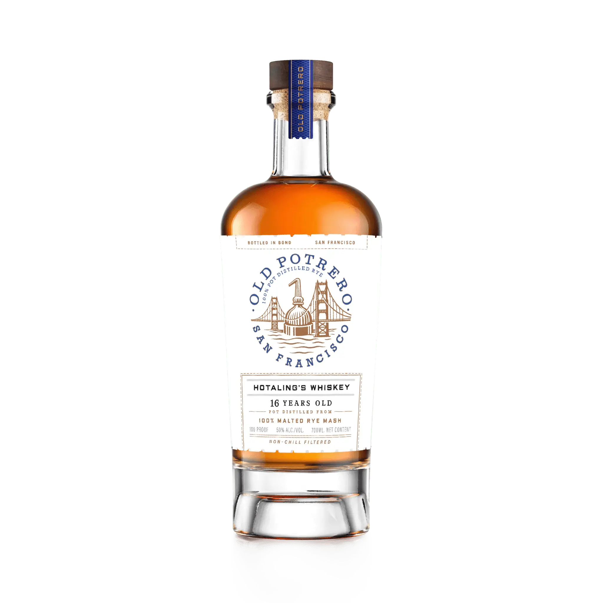 Old Potrero Hotaling's Bottle in Bond 16YO Whiskey