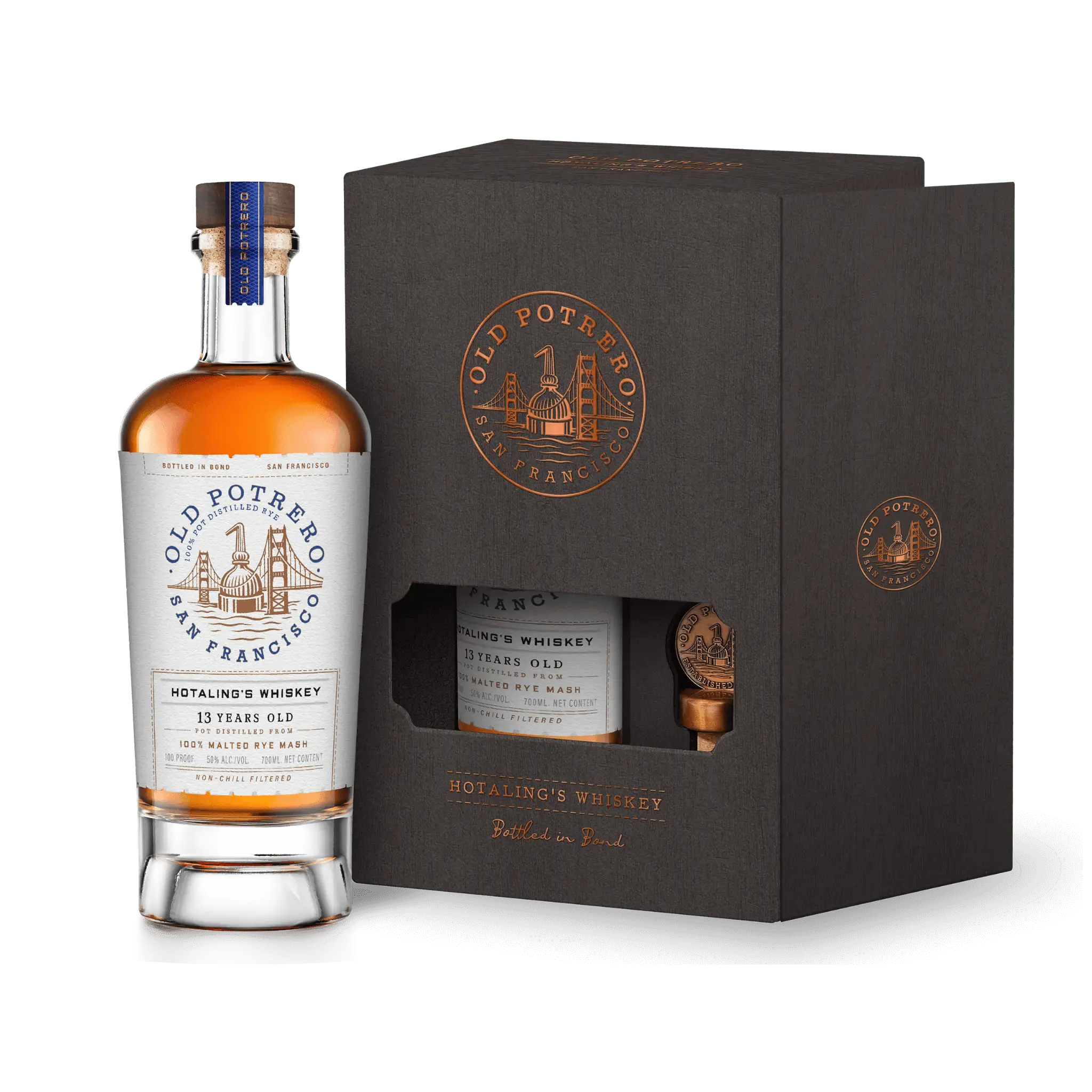 Old Potrero Hotaling's Bottle in Bond 13 Year Old Whiskey - Image 2