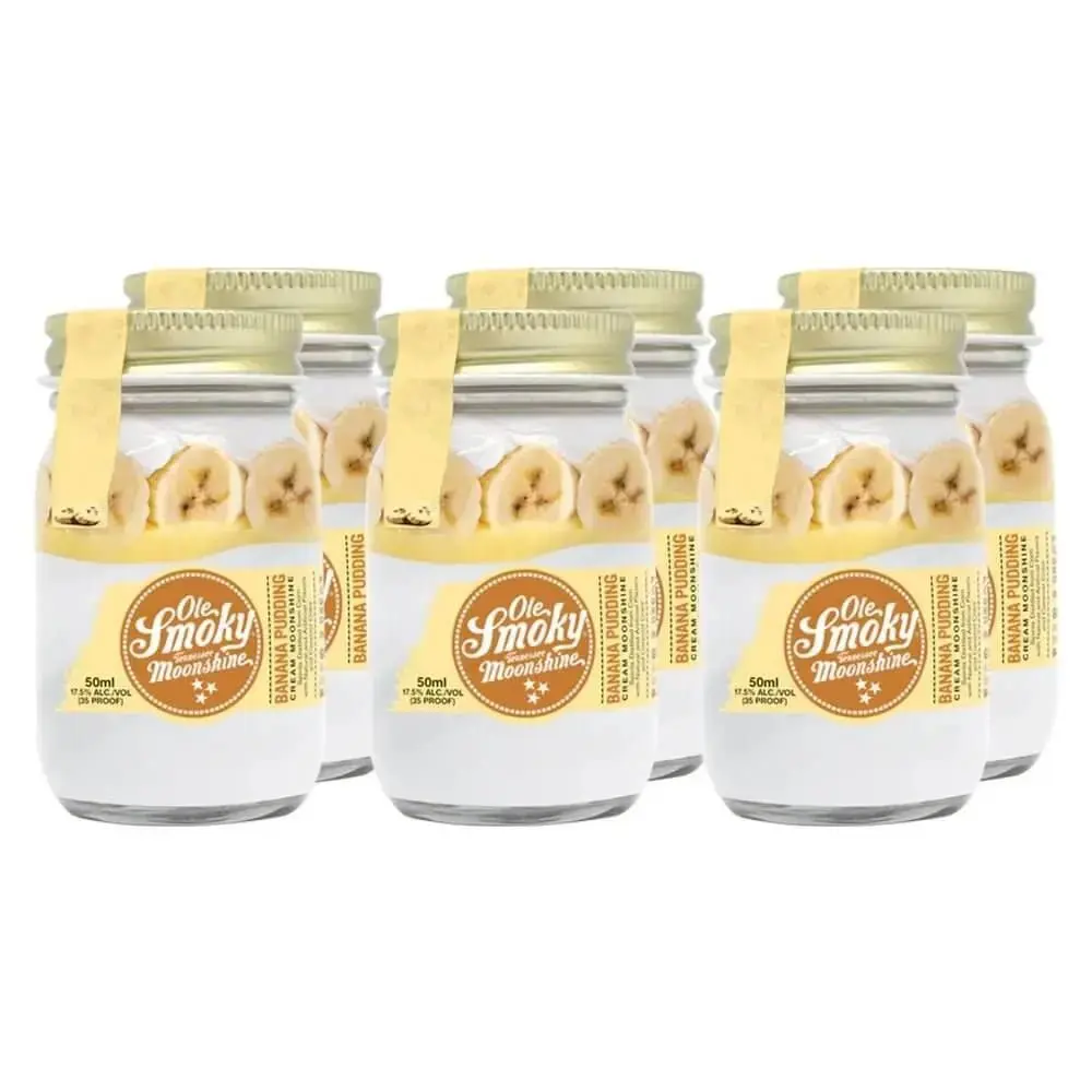 Ole Smoky Banana Pudding Cream Moonshine 50mL 6pk