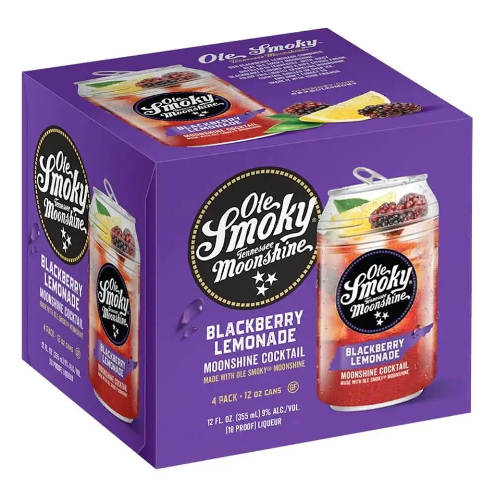 Ole Smoky Blackberry Lemonade Moonshine Cocktail 4pk - Image 2