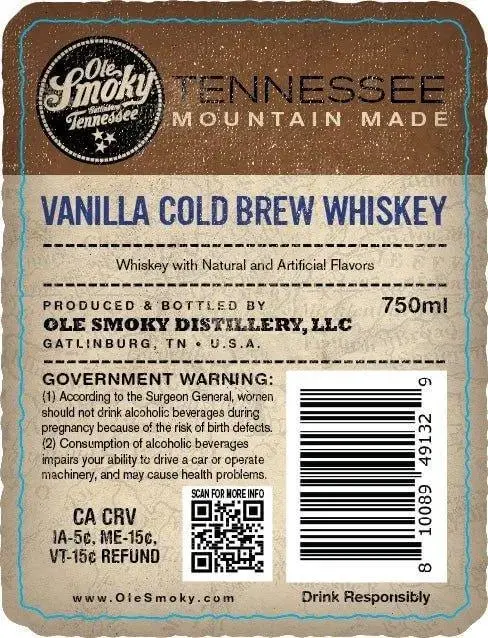 Ole Smoky Vanilla Cold Brew Coffee Whiskey - Image 2