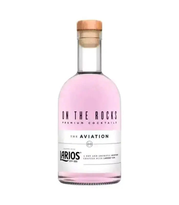 On The Rocks The Aviation Larios Gin Premium Cocktails 375mL