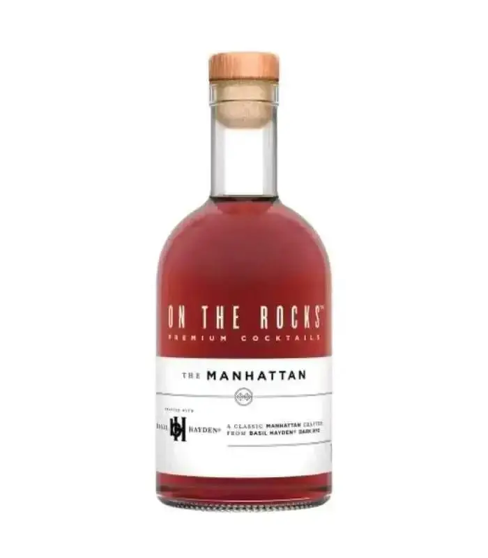 On The Rocks The Manhattan Basil Hayden Rye Whiskey Premium Cocktails 375mL