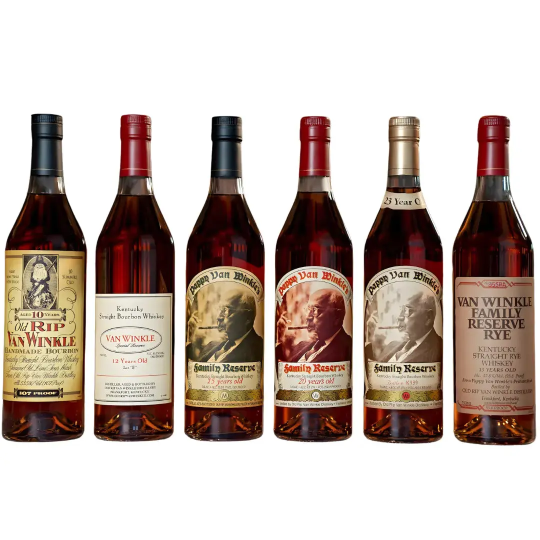 Pappy Van Winkle’s Family Lineup Bundle Complete 6-Bottle Collection