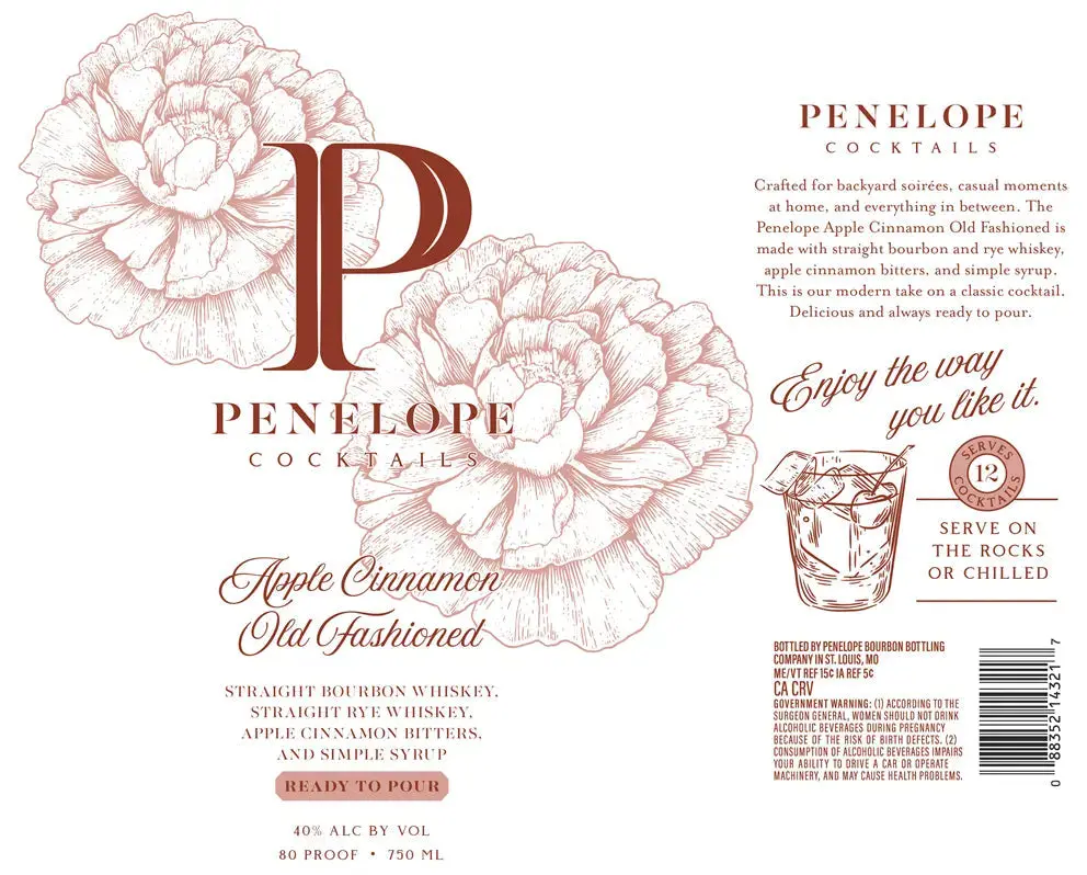 Penelope Apple Cinnamon Old Fashioned Ready-to-Pour Cocktail