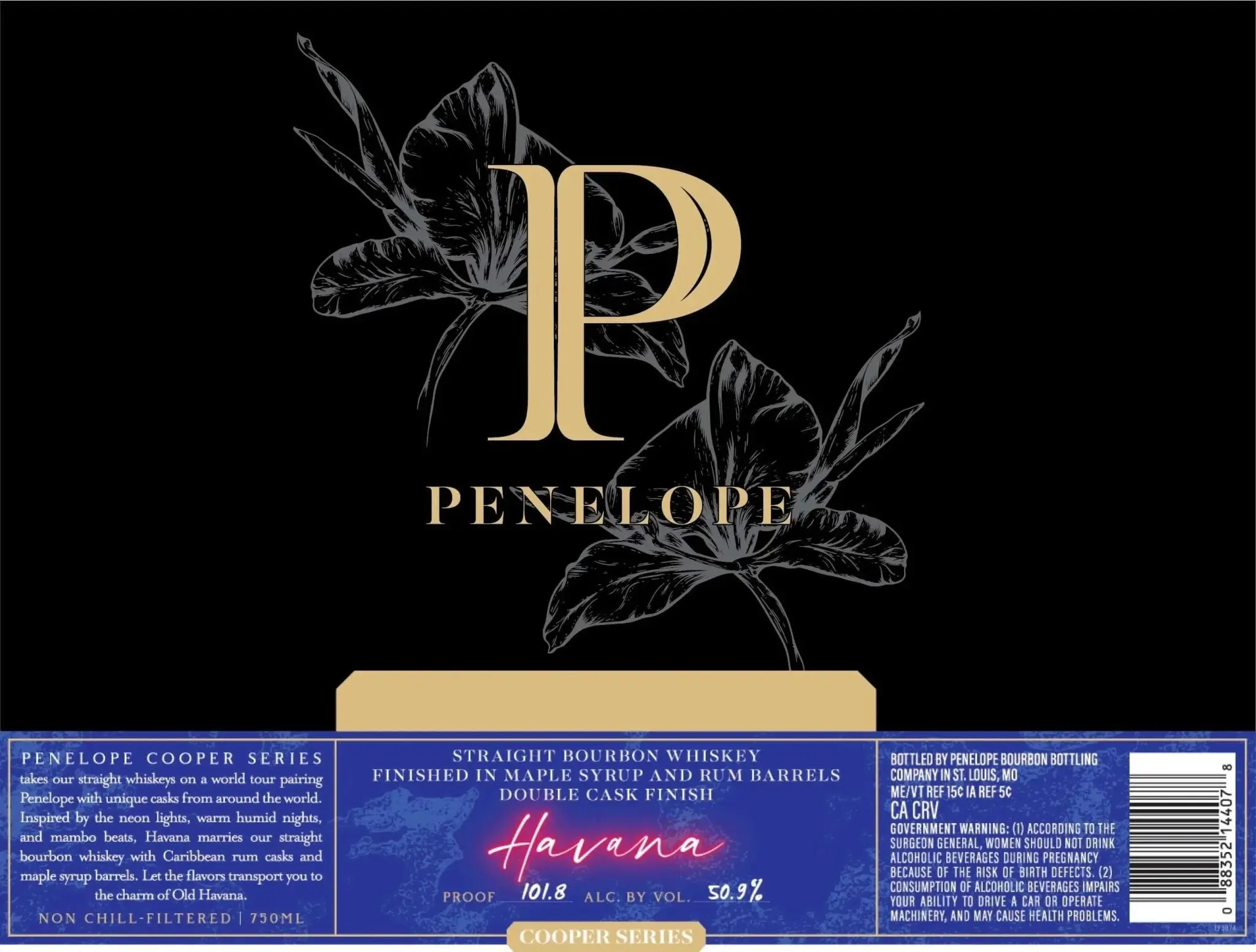 Penelope Cooper Series Havana Maple Syrup & Rum Cask Finished Bourbon