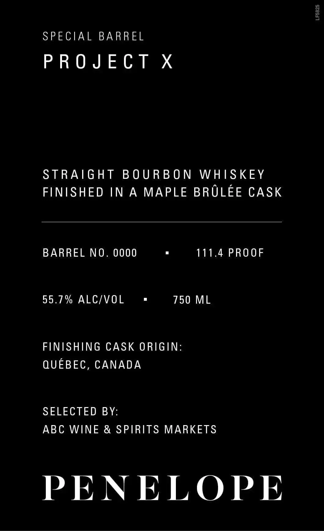 Penelope Project X Special Barrel Maple Brûlée Cask Finish