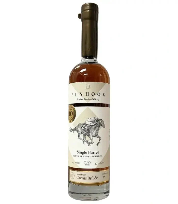 Pinhook 10 Year Crème Brûlée Vertical Series Single Barrel Bourbon 2025 Release