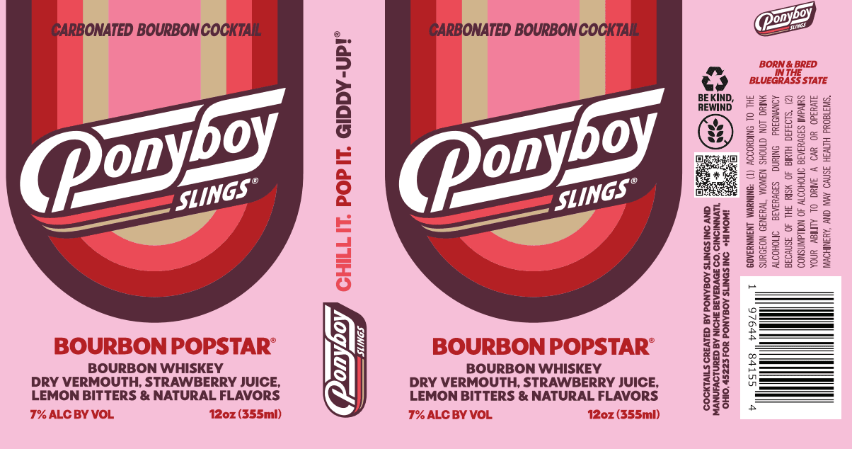 Ponyboy Slings Bourbon Popstar 355ml
