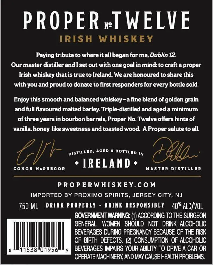 Proper No. Twelve Irish Whiskey - Image 2