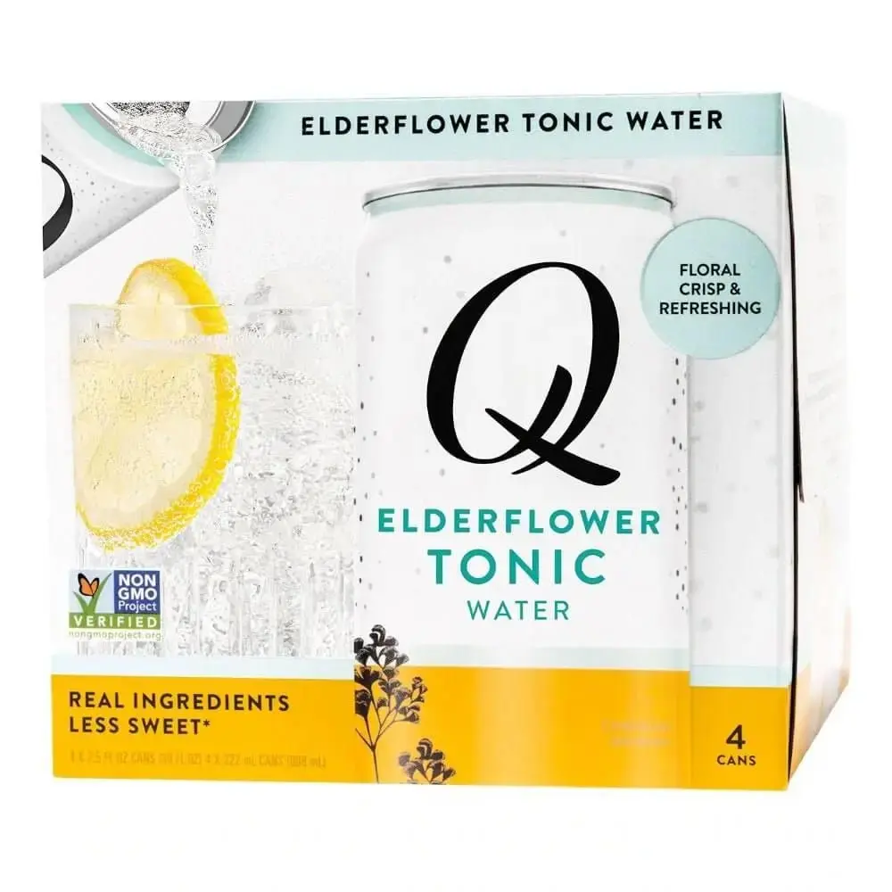 Q Elderflower Tonic Water by Joel McHale 4pk - Image 2