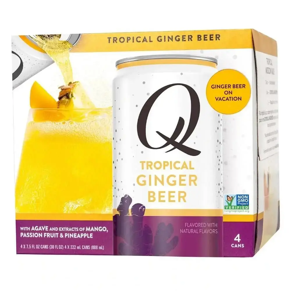 Q Tropical Ginger Beer by Joel McHale 4pk - Image 2