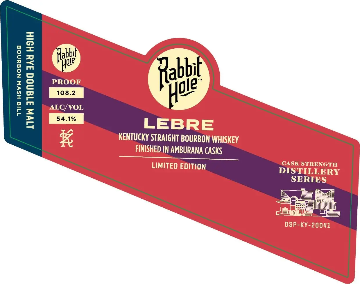 Rabbit Hole LEBRE Kentucky Straight Bourbon Amburana Cask Finish 750ml