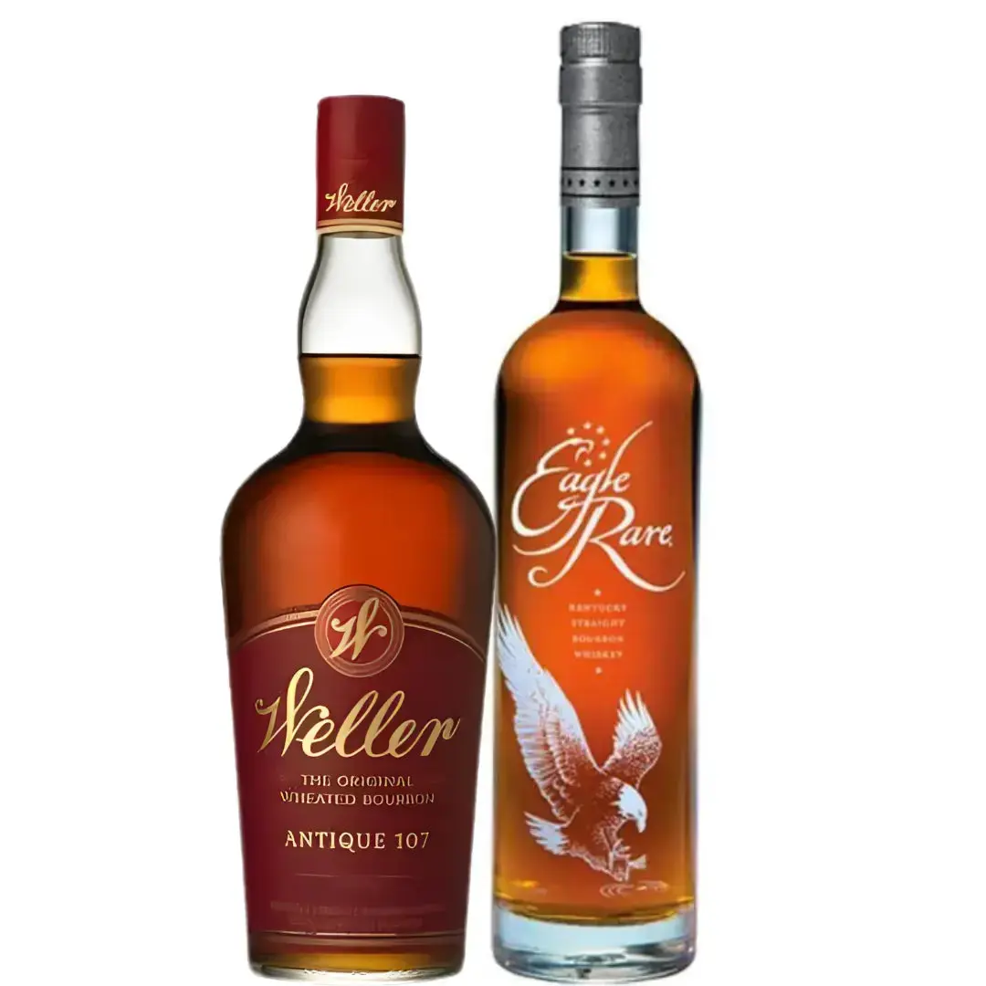 Rare Antique Bundle: Eagle Rare 700mL & Weller Antique 107 Wheated Bourbon