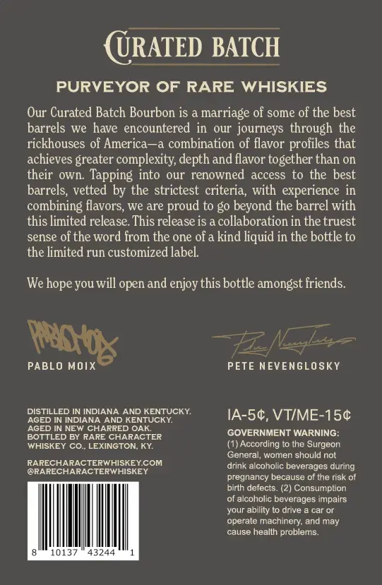 Rare Character Curated Batch Cask Strength Straight Bourbon Batch 02 - Image 2