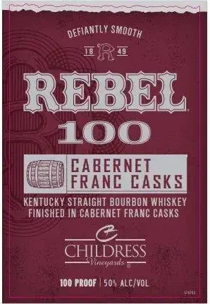 Rebel 100 Kentucky Straight Bourbon Whiskey – Finished in Cabernet Franc Casks