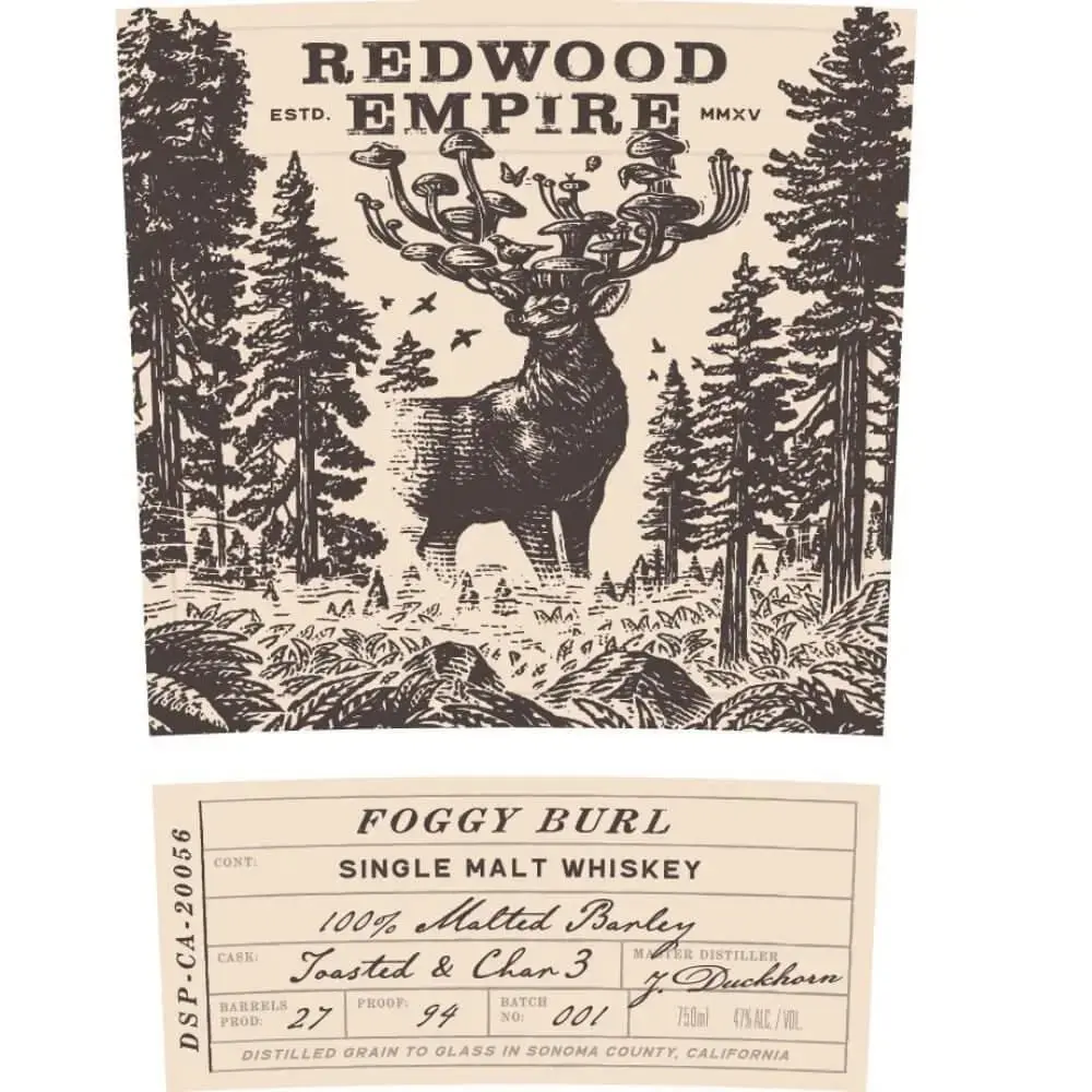 Redwood Empire Foggy Burl Single Malt Whiskey - Image 2