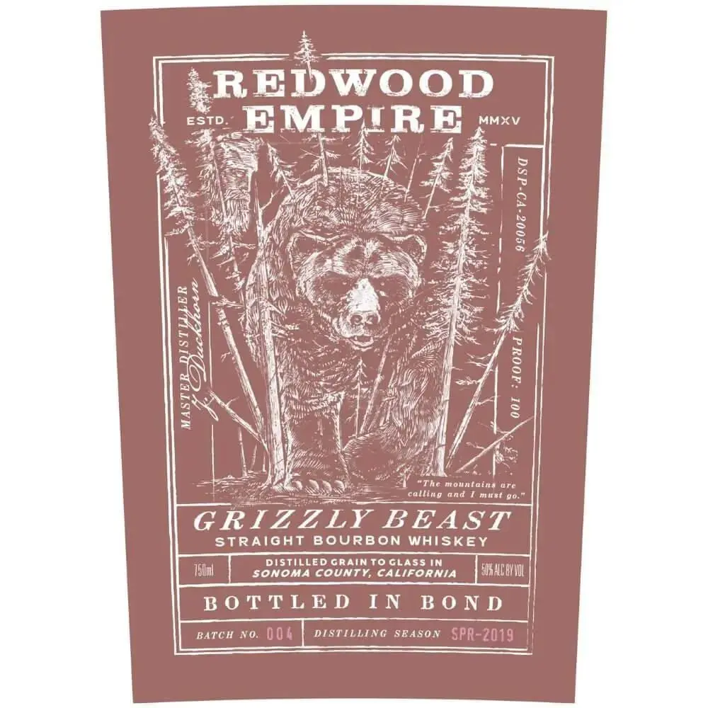 Redwood Empire Grizzly Beast Straight Bourbon Batch 004 - Image 2