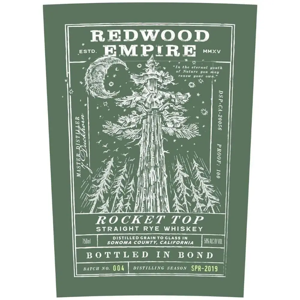 Redwood Empire Rocket Top Straight Rye Batch 004 - Image 2