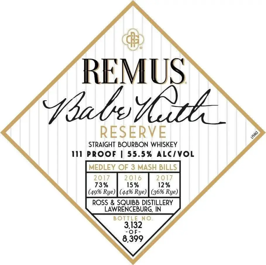 Remus Babe Ruth Reserve Straight Bourbon Whiskey