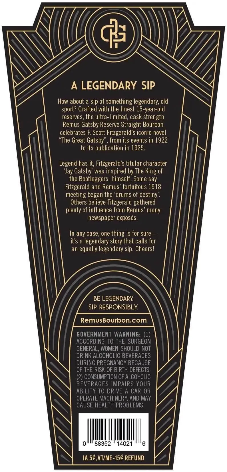 Remus Gatsby Reserve 15 year Old 2024 Edition 104.9 Proof - Image 3