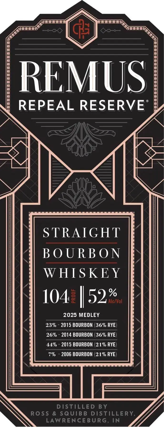 Remus Repeal Reserve Series IX Straight Bourbon Whiskey 2025 Release