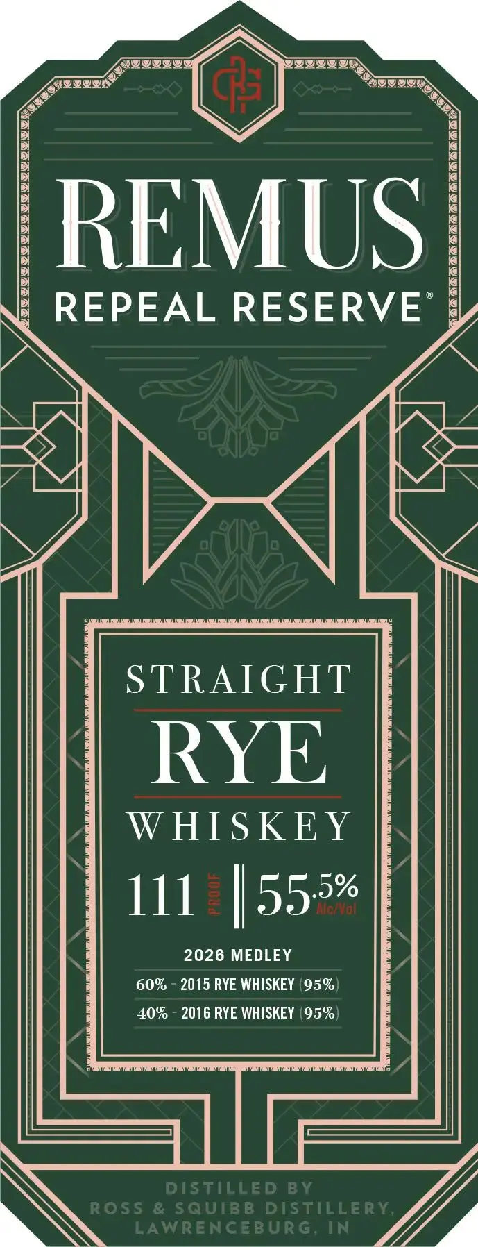 Remus Repeal Reserve Straight Rye Whiskey 2026 Medley