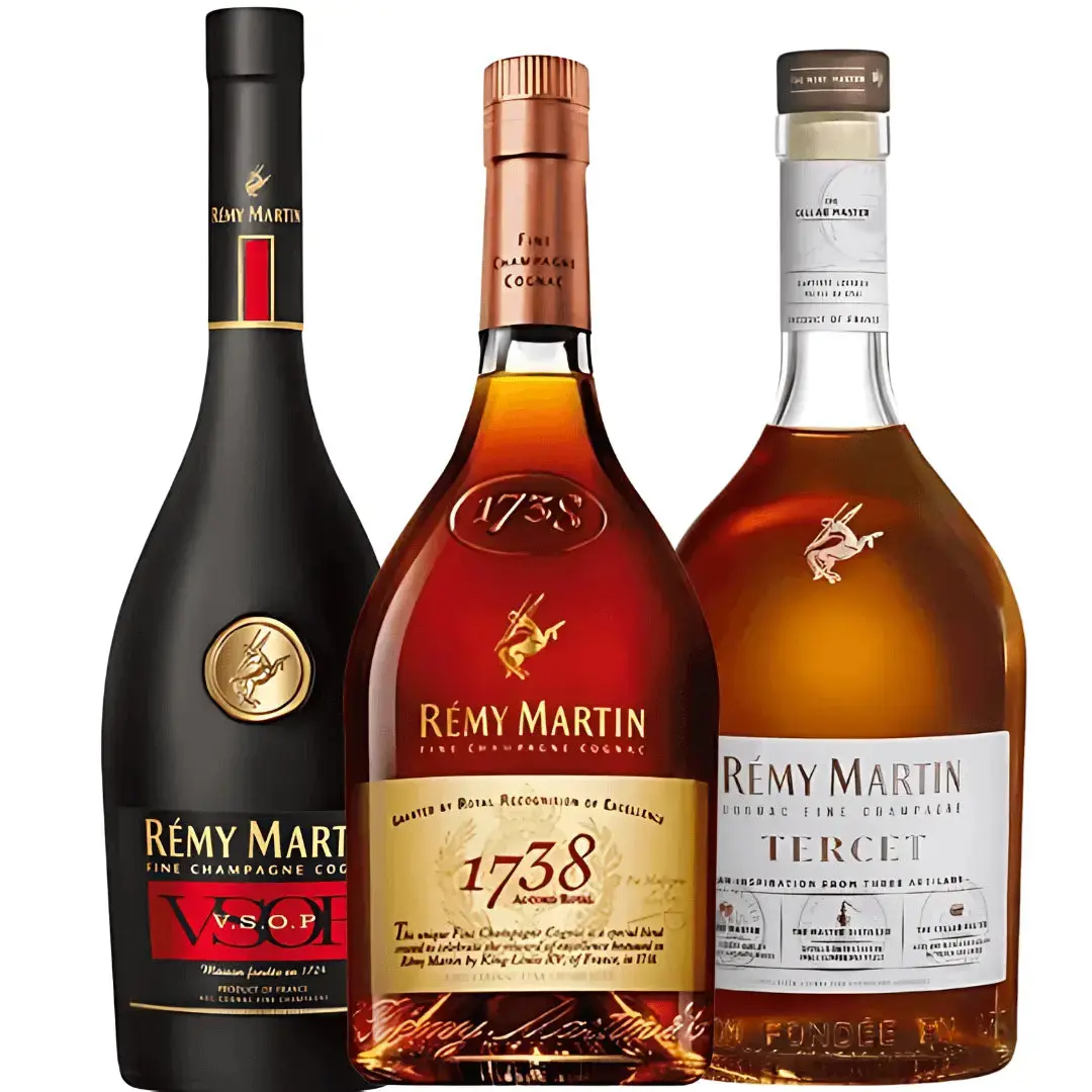 Rémy Martin Cognac Bundle: 1738 Accord Royal, V.S.O.P, & Tercet