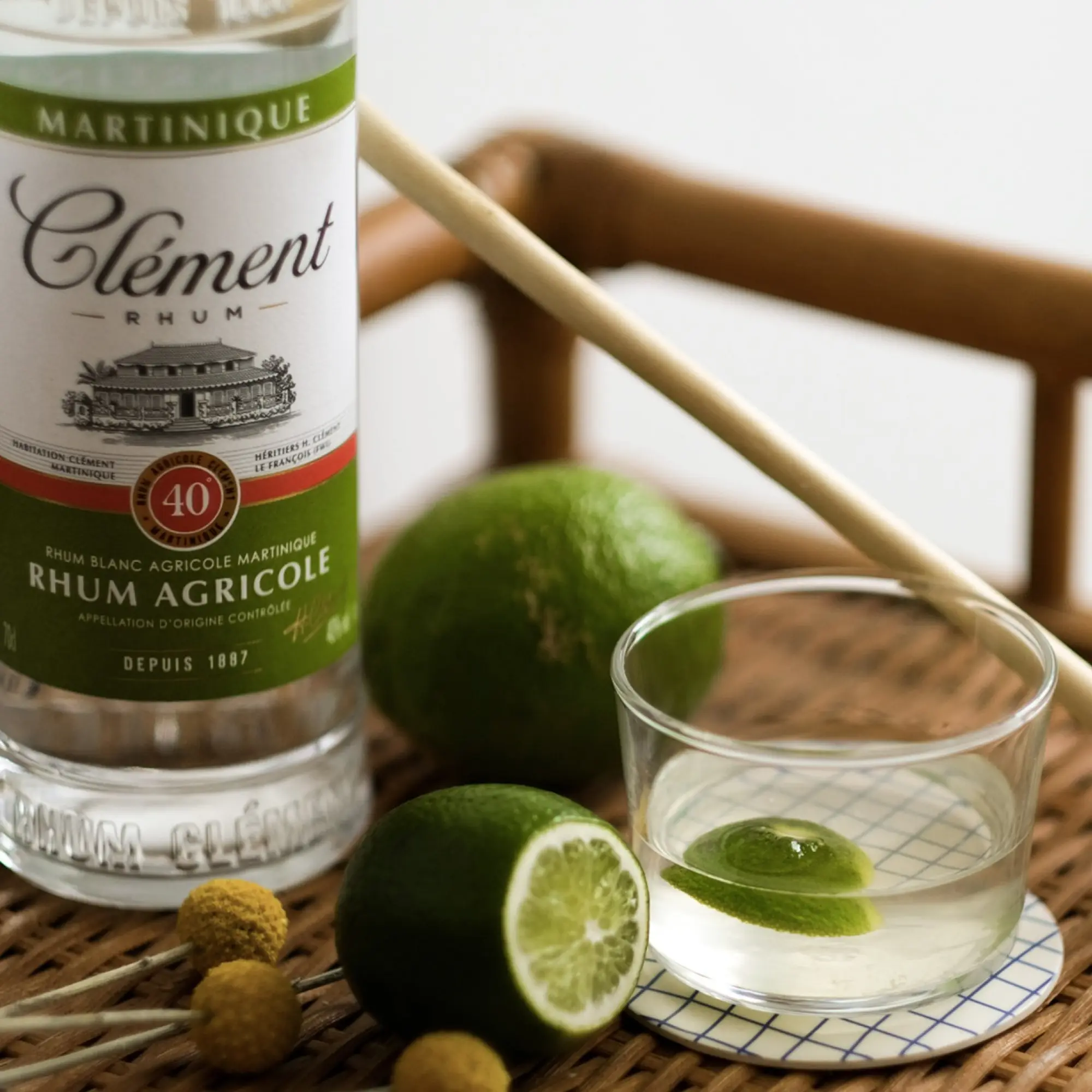 Rhum Clément Agricole Blanc 40 Rum - Image 4